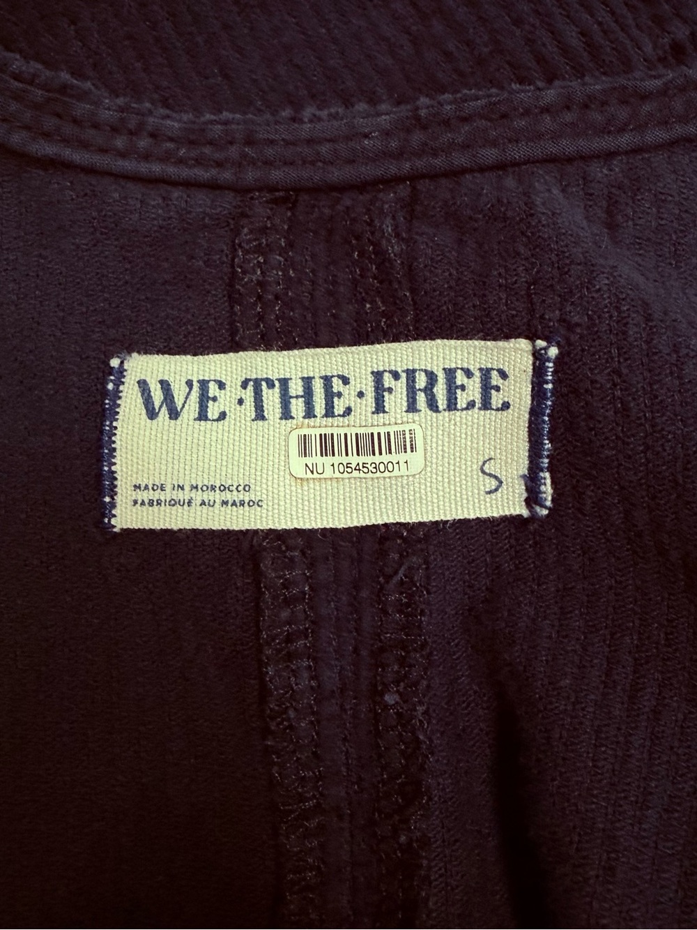 We The Free High Roller black corduroy jumpsuit ❀ - Picture 4 of 4